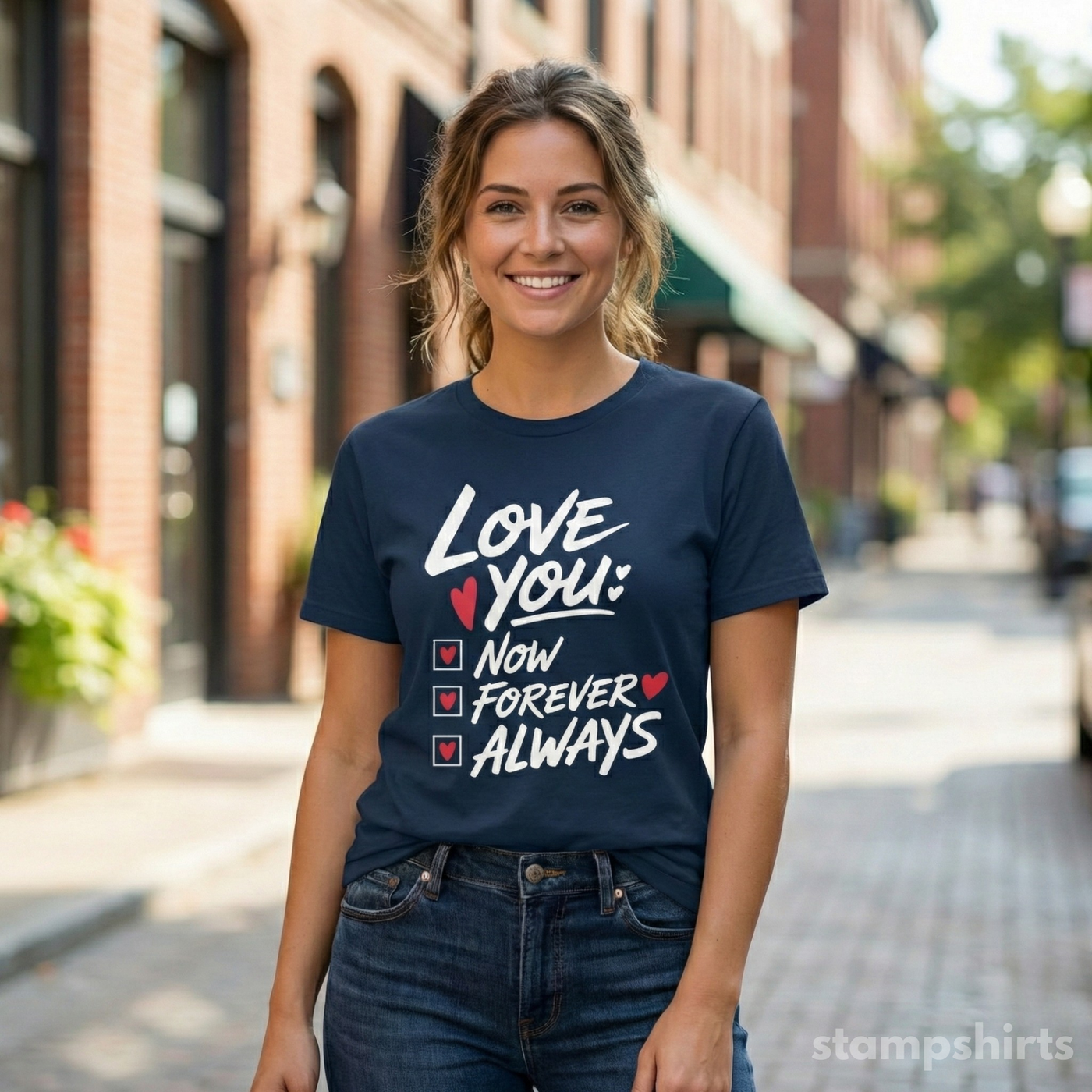 Love You Now Forever Always T-Shirt image 3