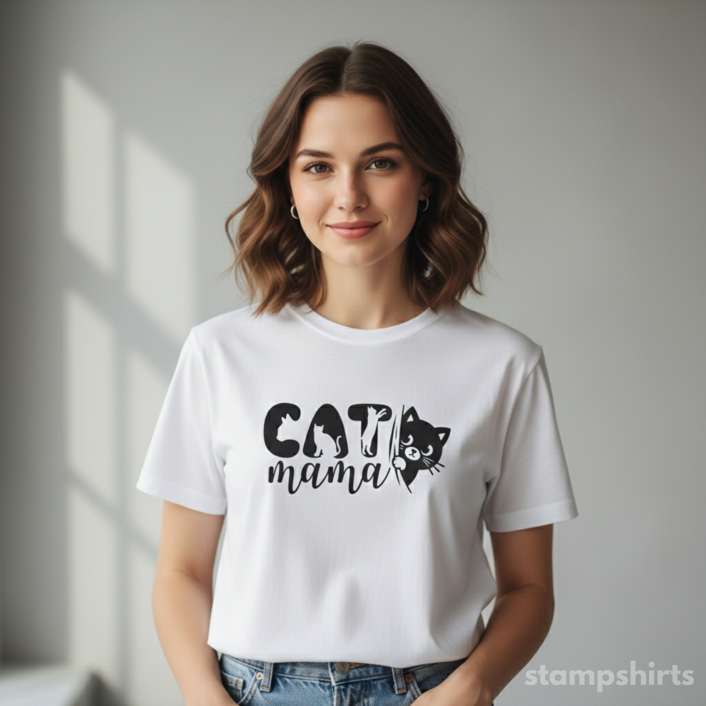 Cat Mama T-Shirt image 3