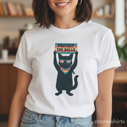 Protect the Dolls Cat T-Shirt thumbnail 1