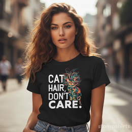Cat Hair, Don't Care T-Shirt thumbnail 2