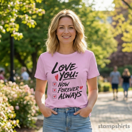 Love You Now Forever Always T-Shirt thumbnail 5