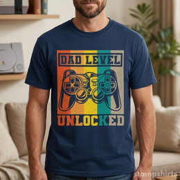 Dad Level Unlocked T-Shirt thumbnail 1