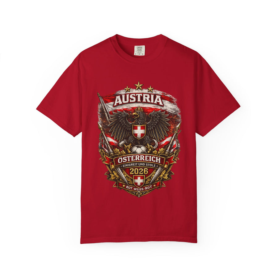 Austria Crest T-Shirt – Österreich 2026 Eagle Shield Graphic