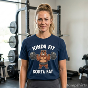 Kinda Fit Sorta Fat Bear Weightlifting T-Shirt