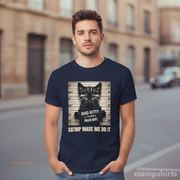 Bad Kitty Mugshot Cat T-Shirt