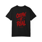 Creepin' It Real T-Shirt — Halloween Graphic Tee with Bats