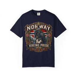 Norway Viking Pride T-Shirt — "Viking Pride 2026" Norway Flag Raven Design thumbnail 2