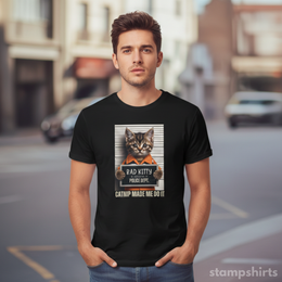 Bad Kitty Mugshot T-Shirt thumbnail 5