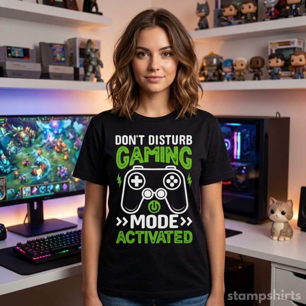 Don't Disturb Gaming Mode Activated T-Shirt image 5
