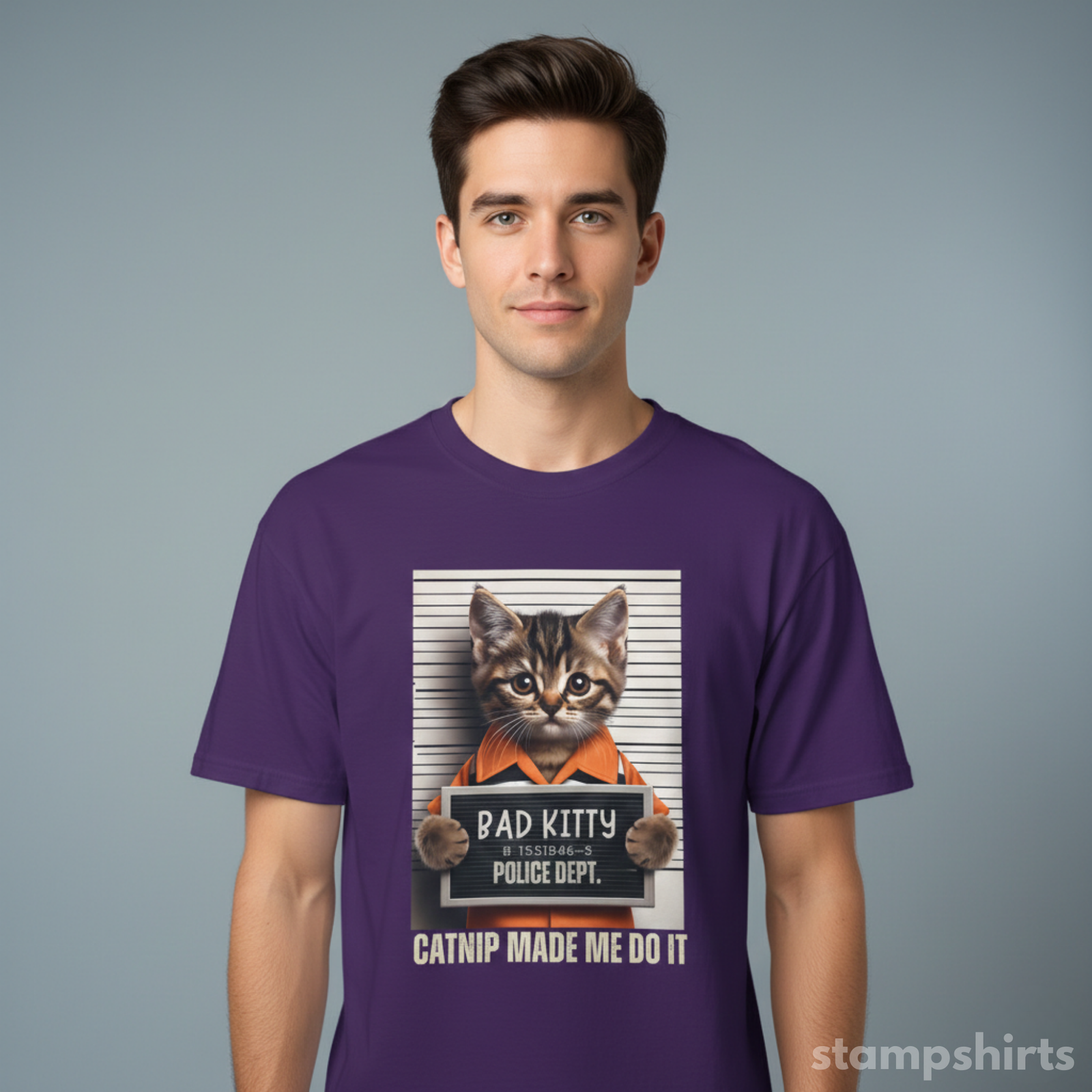 Bad Kitty Mugshot T-Shirt