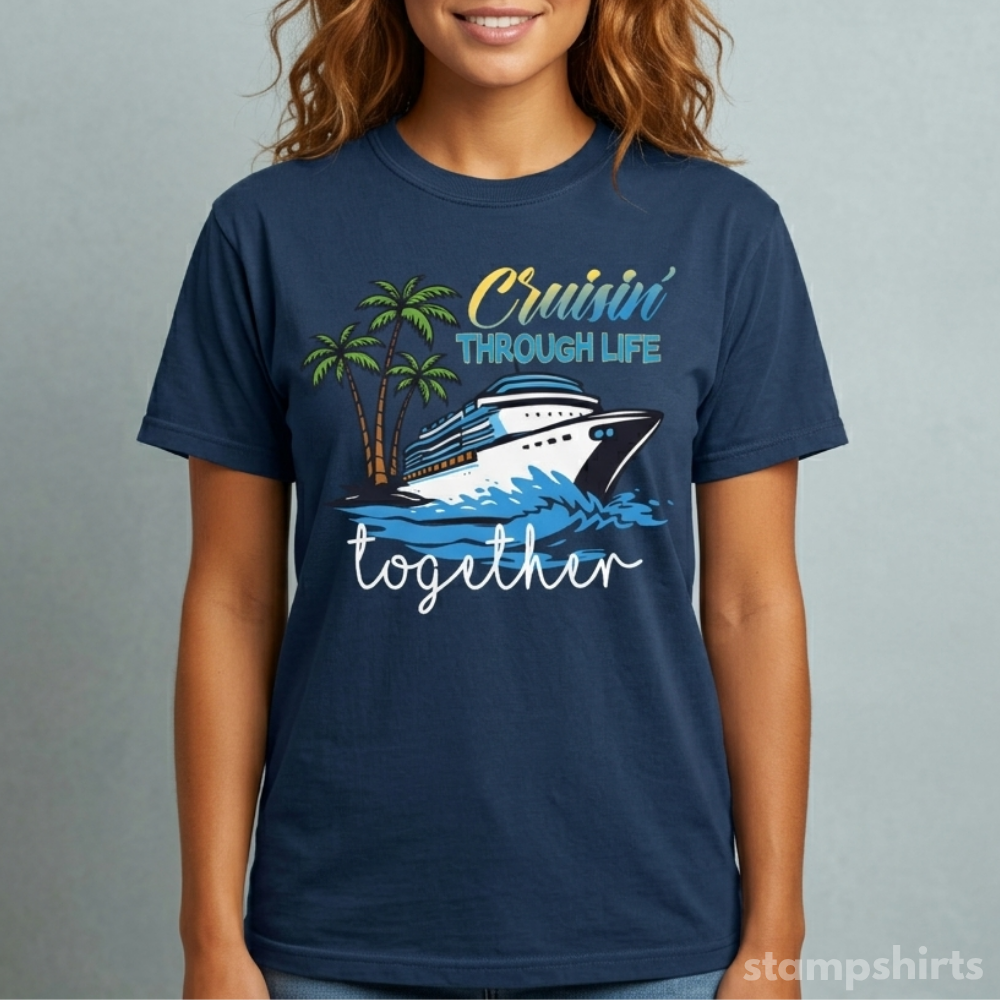 Cruisin Through Life Together T-Shirt image 1