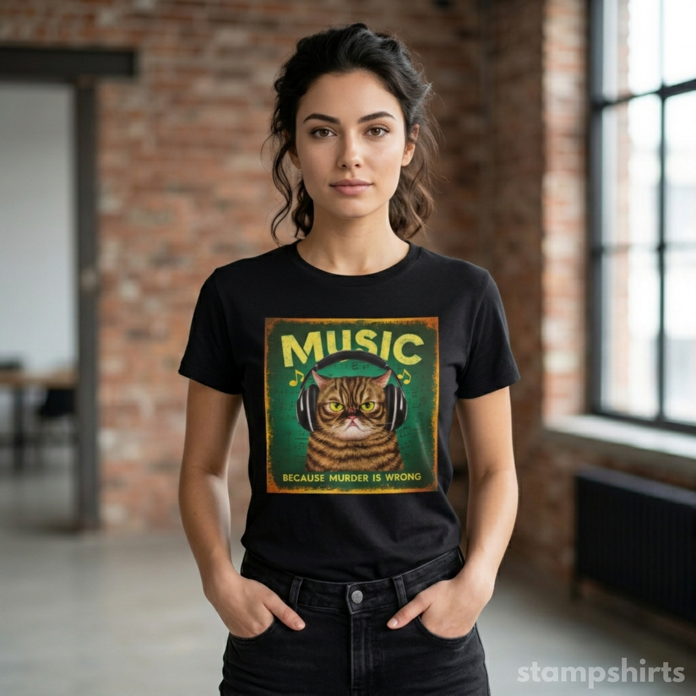 Music Cat T-Shirt image 6