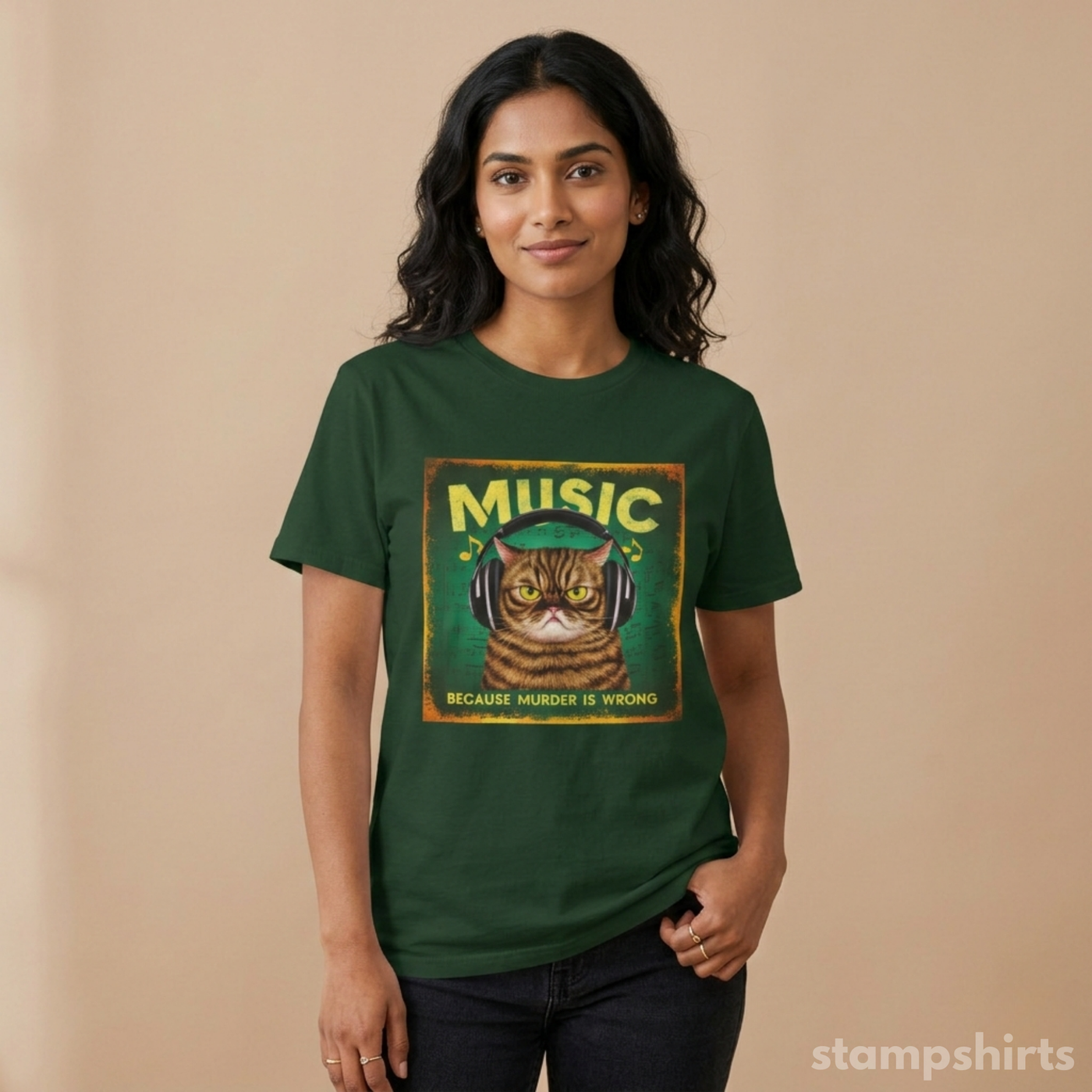 Music Cat T-Shirt image 2