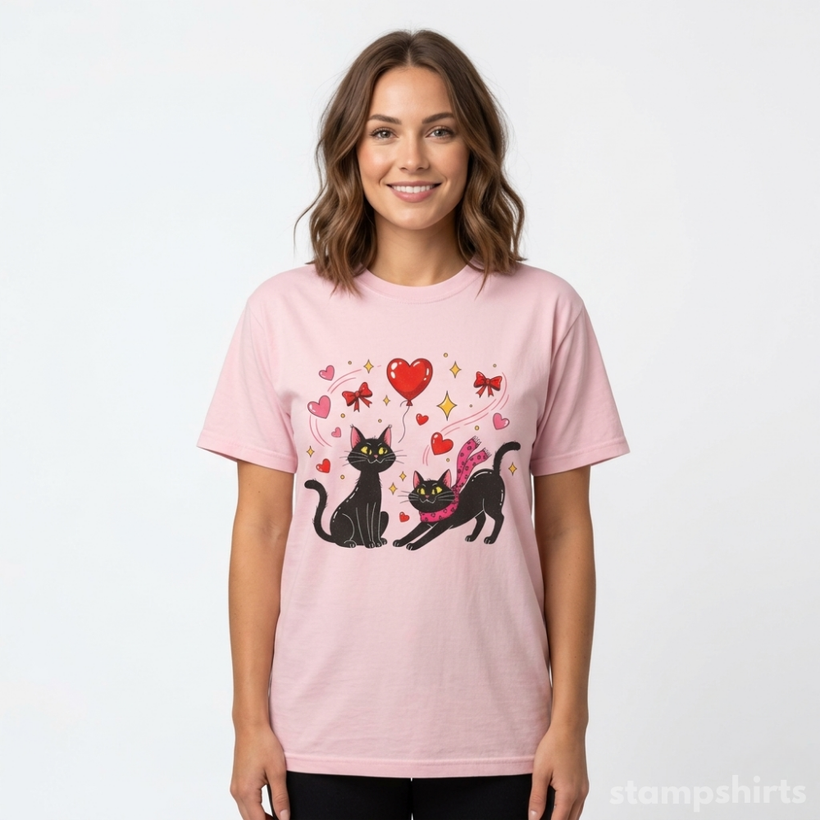 Cute Love Cat T-Shirt — image 4 of 4