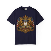 United States Crest T-Shirt — Vintage American Flag Shield Tee