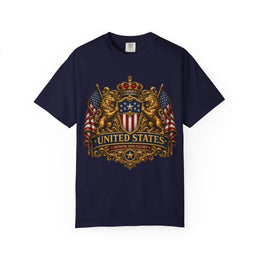 United States Crest T-Shirt — Vintage American Flag Shield Tee thumbnail 2