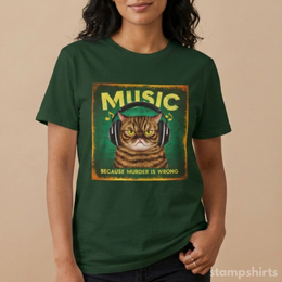 Music Cat T-Shirt thumbnail 1