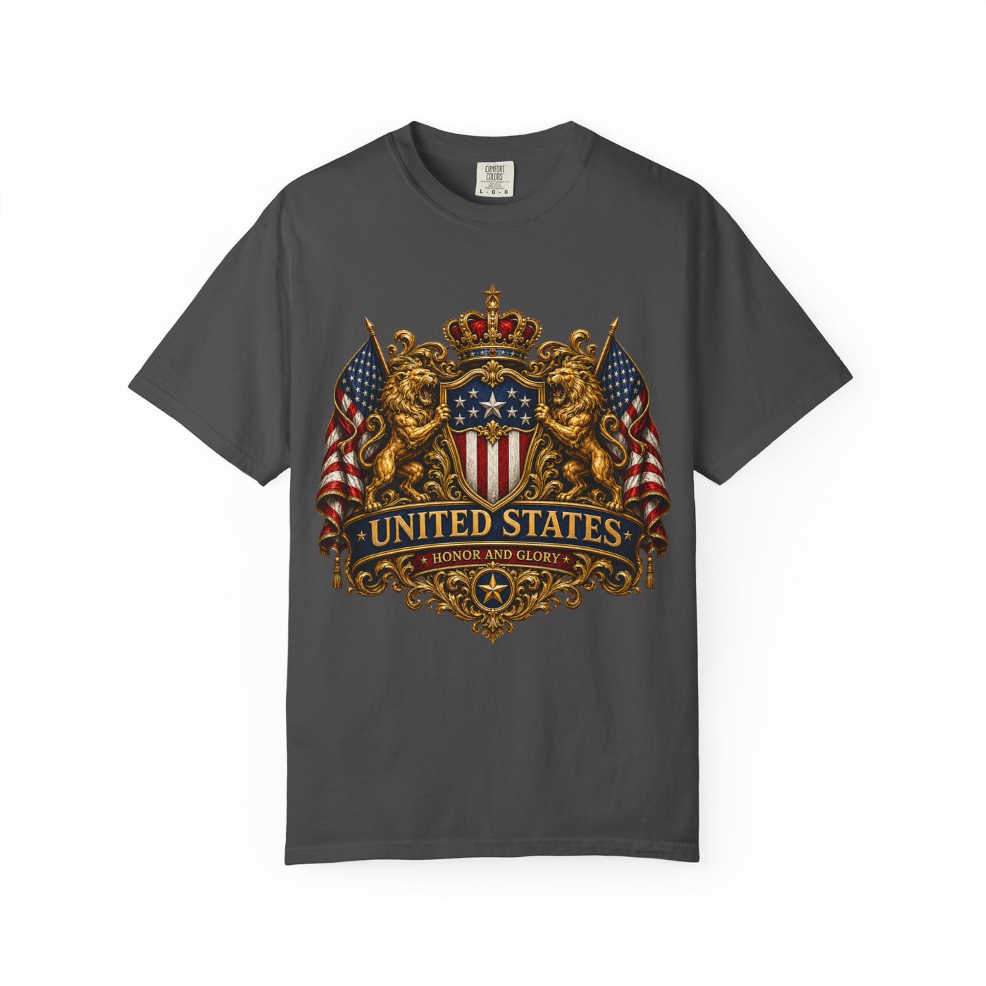 United States Crest T-Shirt — Vintage American Flag Shield Tee image 4