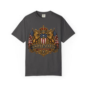 United States Crest T-Shirt — Vintage American Flag Shield Tee