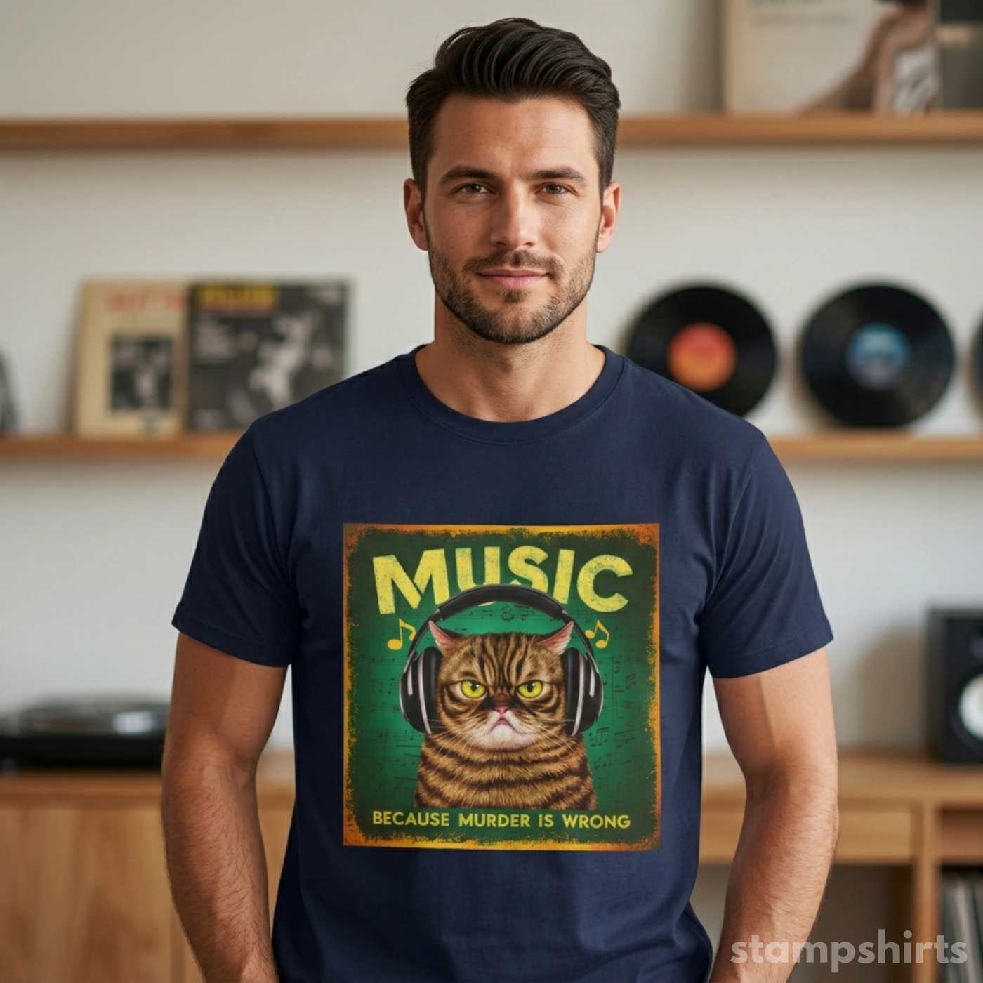Music Cat T-Shirt image 5