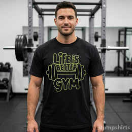 Life Is Better at the Gym T-Shirt thumbnail 3