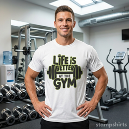 Life Is Better at the Gym T-Shirt thumbnail 5