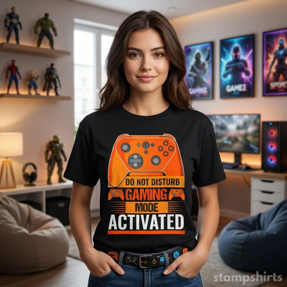 Gaming Mode Activated T-Shirt image 2