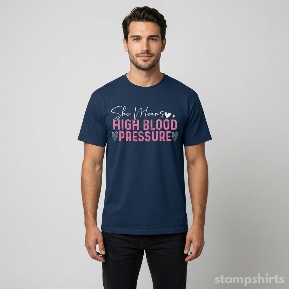 I Still Give Him Butterflies & She Means High Blood Pressure T-Shirts image 6