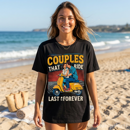 Couples That Ride Last Forever T-Shirt thumbnail 2