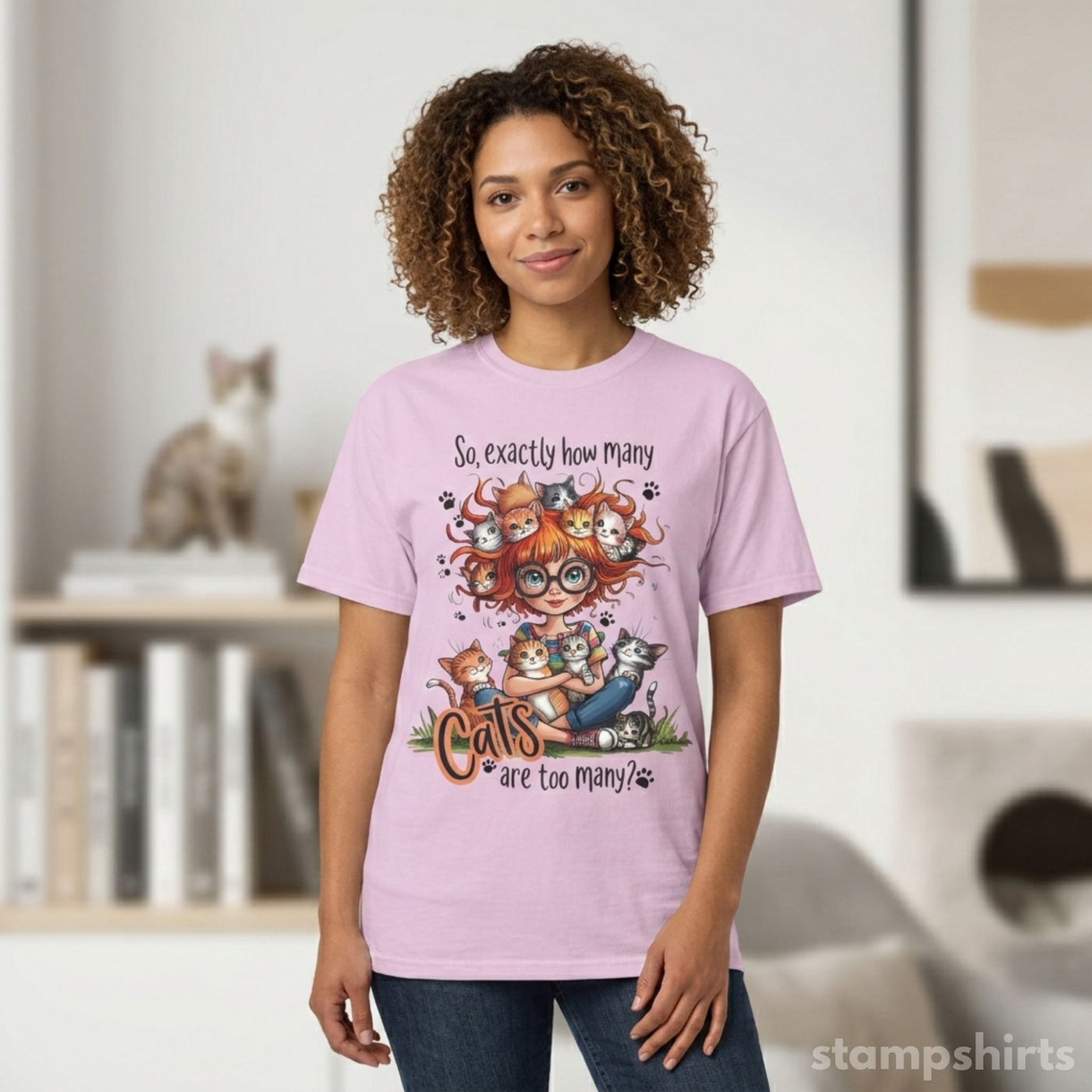 Cats Are Too Many T-Shirt image 4
