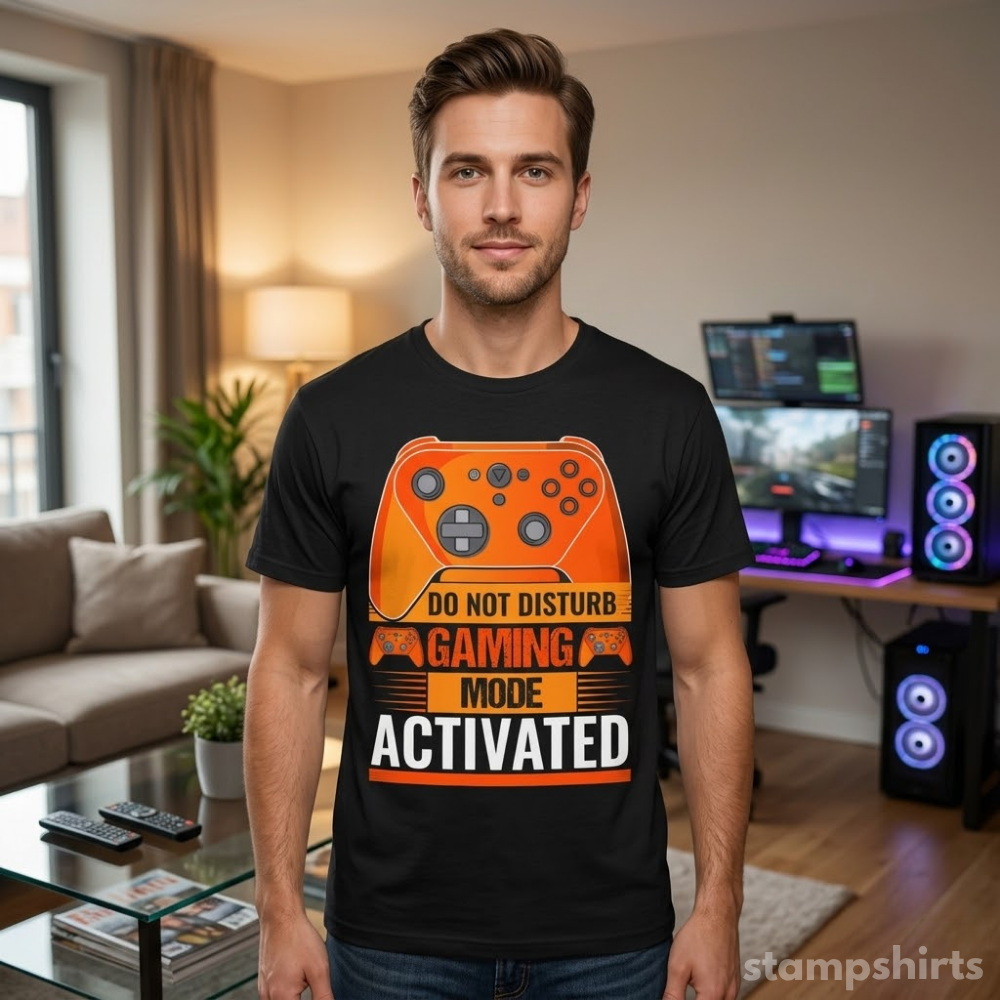 Gaming Mode Activated T-Shirt image 3
