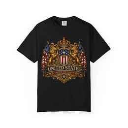 United States Crest T-Shirt — Vintage American Flag Shield Tee thumbnail 1