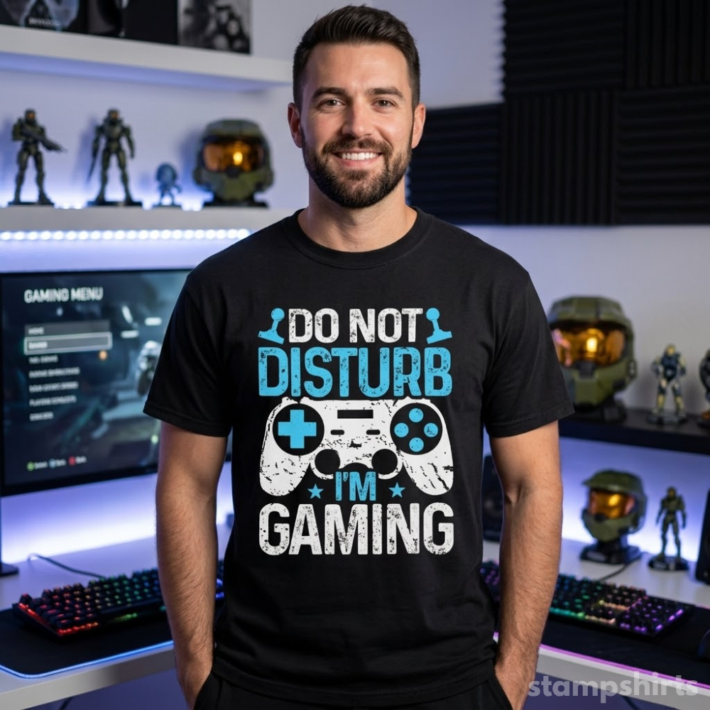 Do Not Disturb I'm Gaming T-Shirt image 4