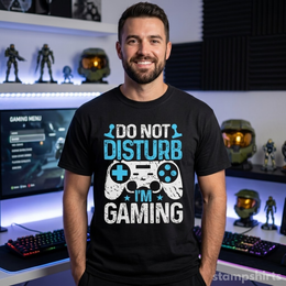 Do Not Disturb I'm Gaming T-Shirt thumbnail 4