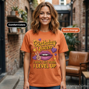 Birthday Queen "I Don't Get Older, I Level Up" T-Shirt