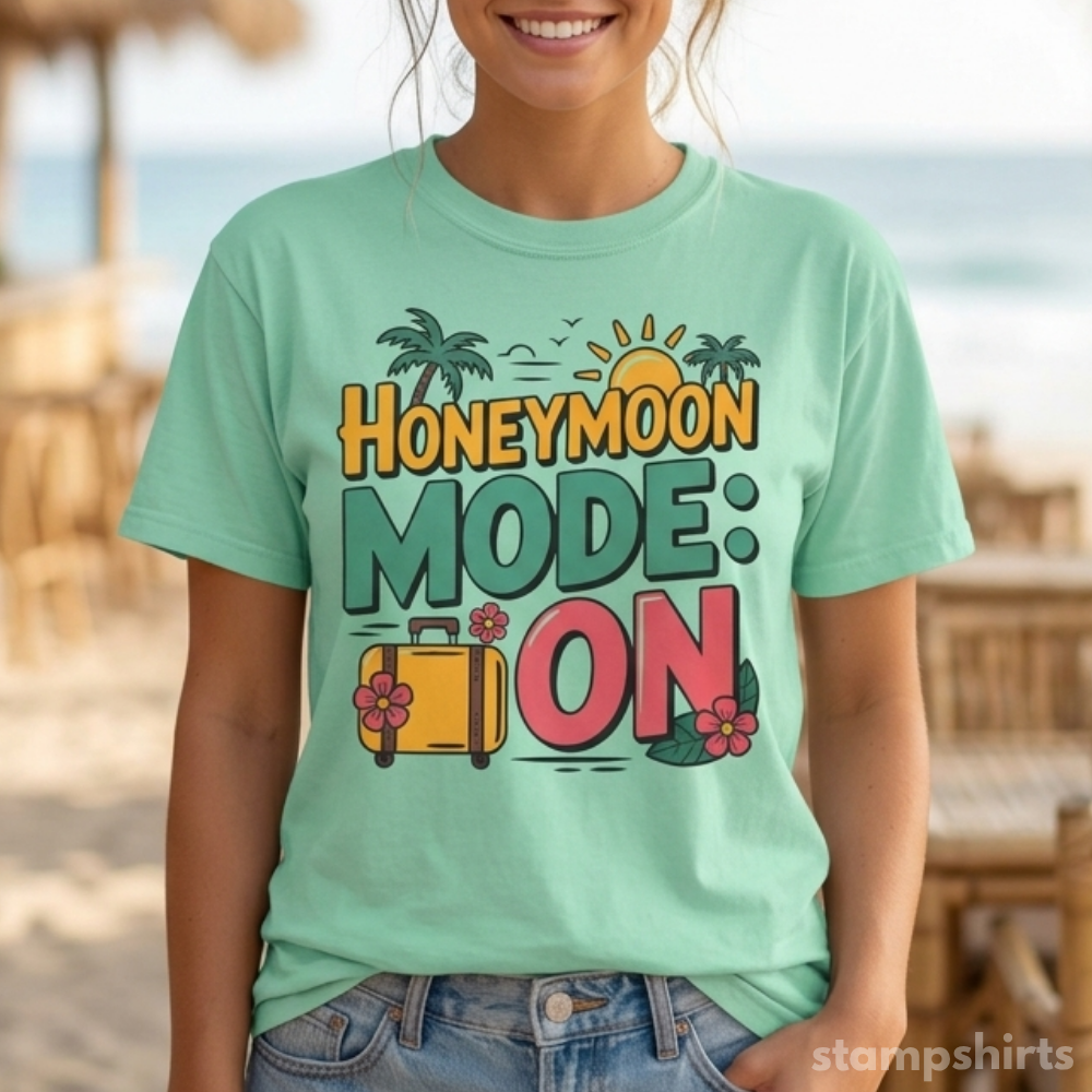 Honeymoon Mode On T-Shirt image 1
