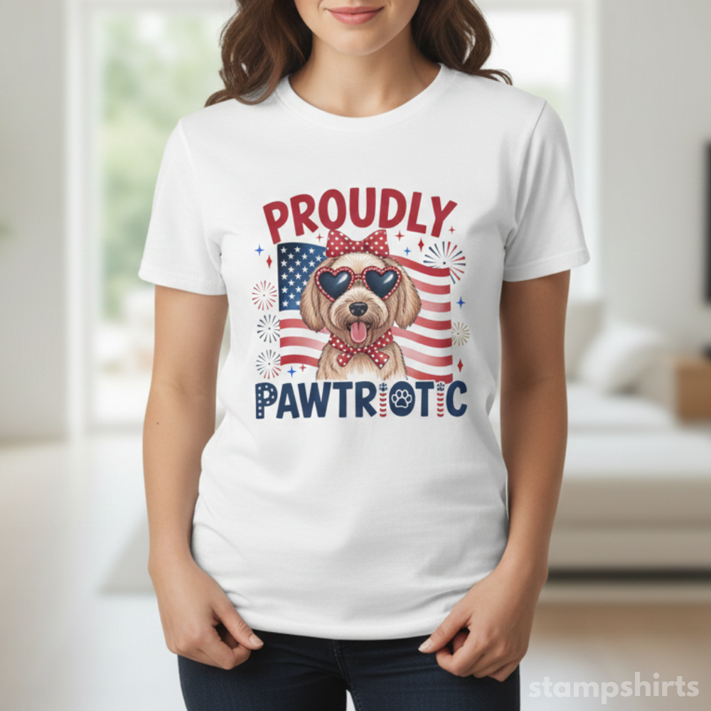 Proudly Pawtrotic T-Shirt image 1