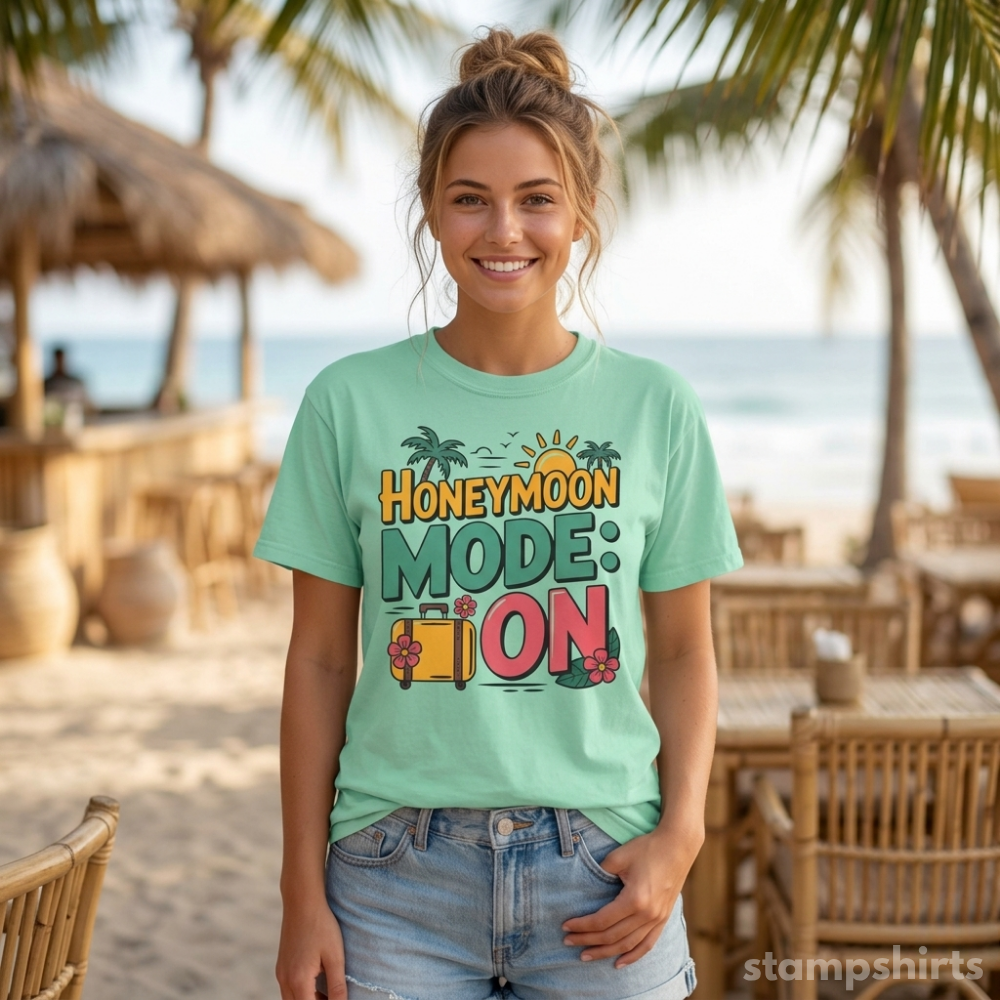 Honeymoon Mode On T-Shirt image 2