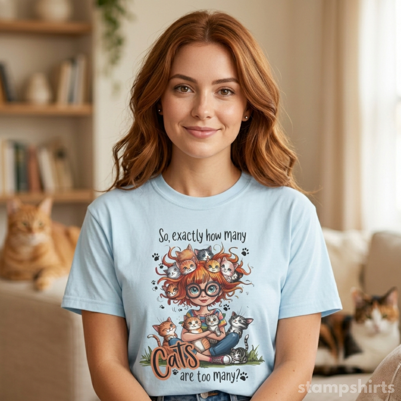 Cats Are Too Many T-Shirt image 6