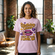 Birthday Queen "I Don't Get Older, I Level Up" T-Shirt