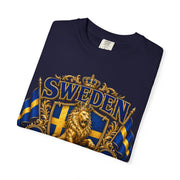 Sweden Lion Crest T-Shirt — Three Crowns Pride Soccer Fan Tee