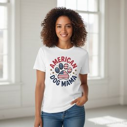 American Dog Mama T-Shirt thumbnail 2