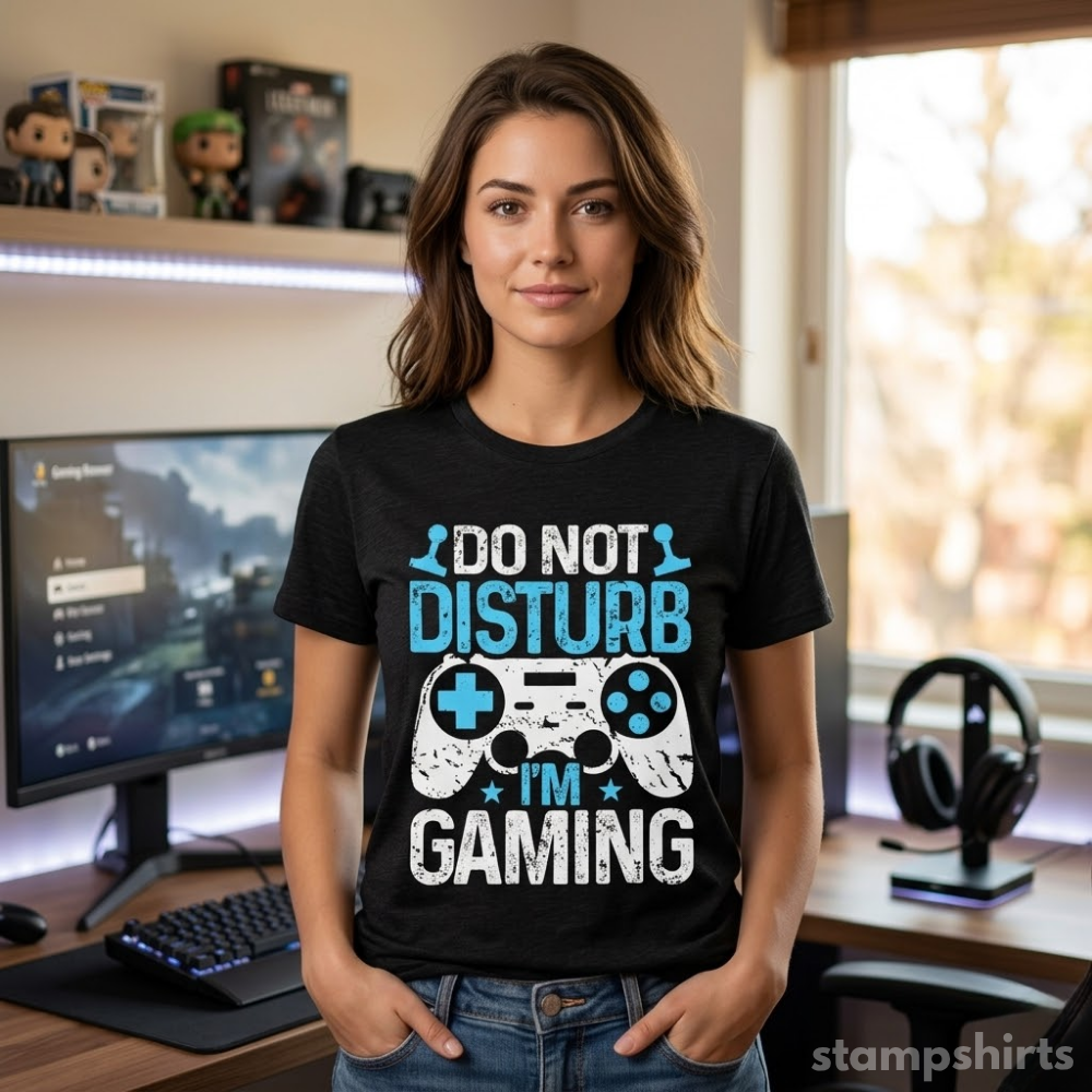 Do Not Disturb I'm Gaming T-Shirt image 5