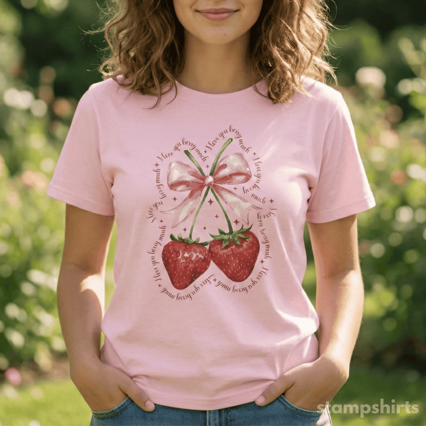I Love You Berry Much T-Shirt image 1