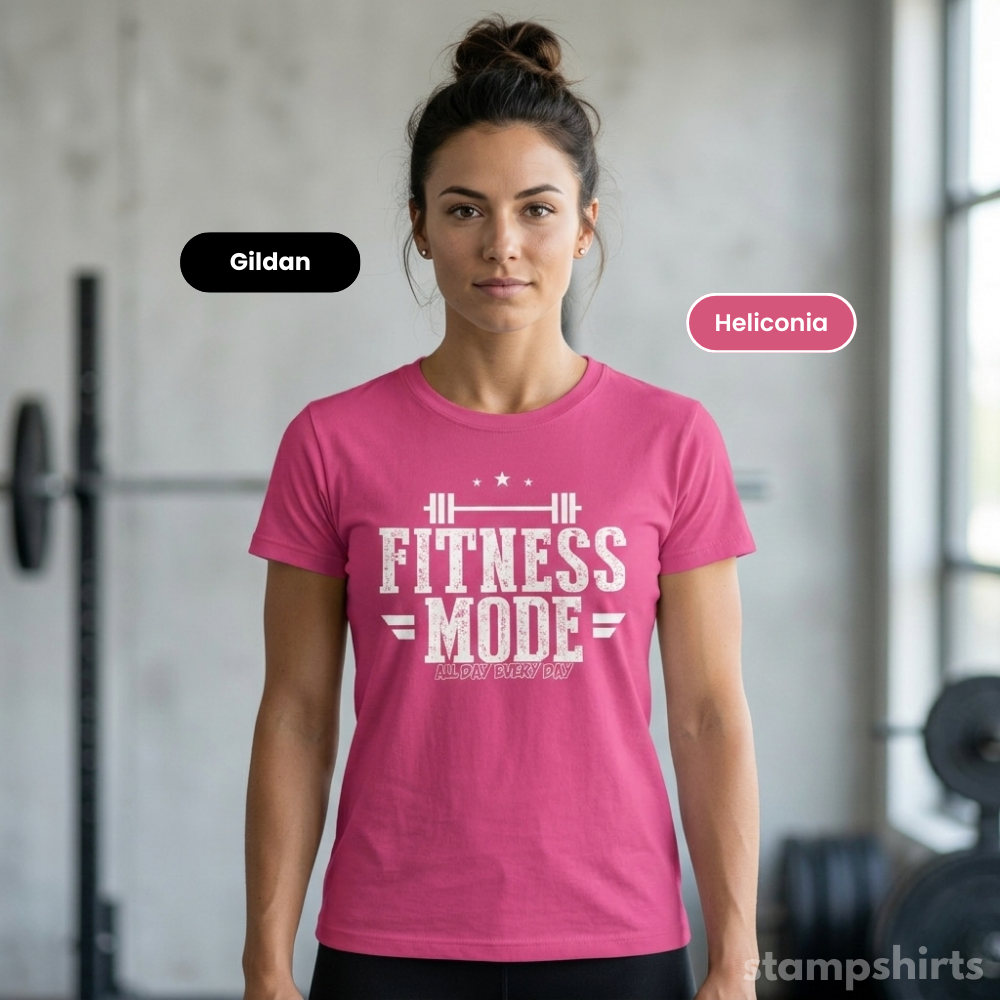 Fitness Mode All Day Every Day T-Shirt image 3