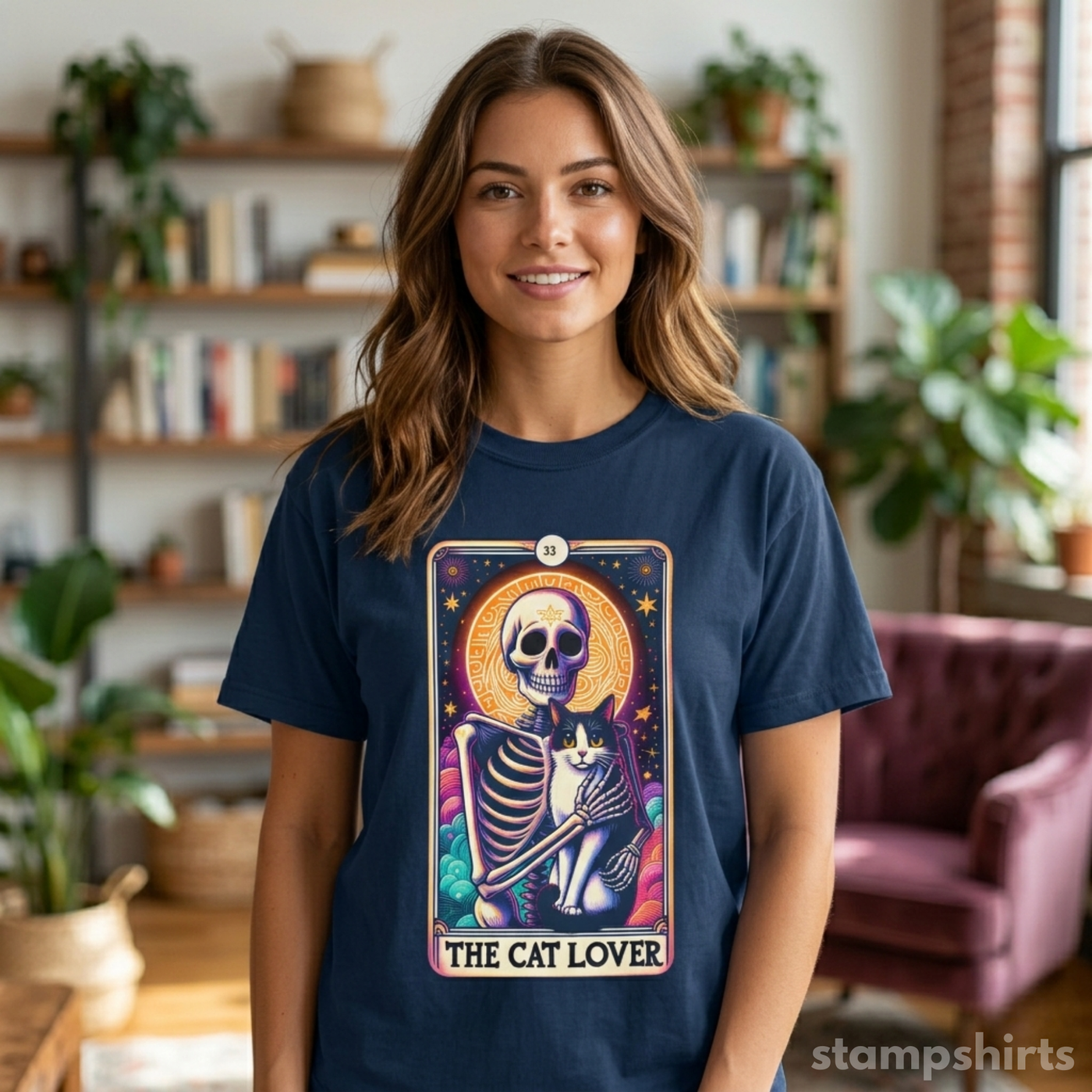 Tarot Skeleton T-Shirt image 2