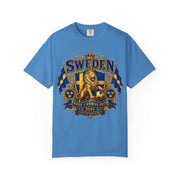 Sweden Lion Crest T-Shirt — Three Crowns Pride Soccer Fan Tee
