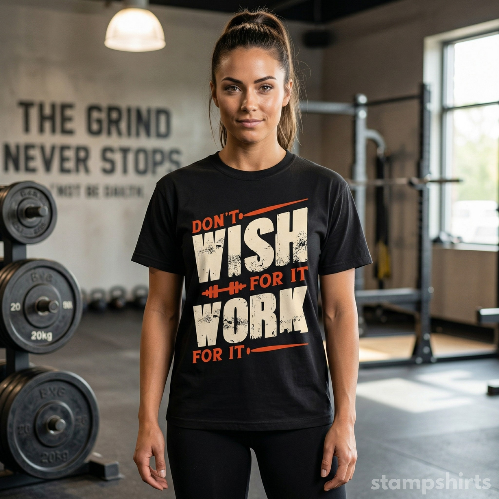 Don't Wish For It Work For It T-Shirt image 3