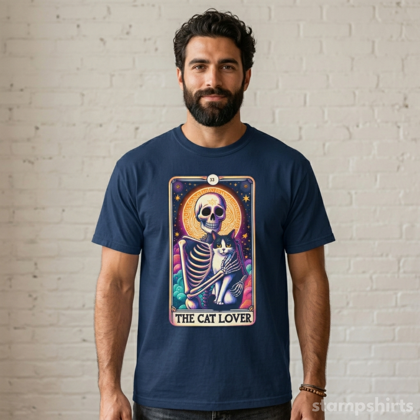 Tarot Skeleton T-Shirt image 3