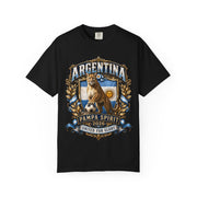 Argentina Pampa Spirit Graphic T-Shirt — 'Argentina' Crest with Puma & Flag